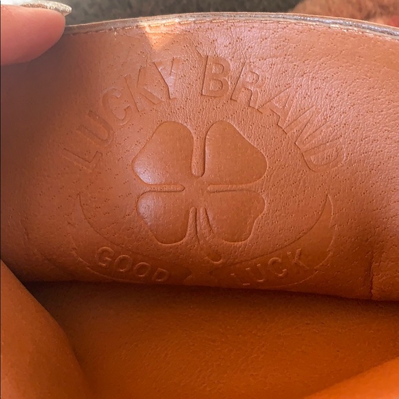 Lucky Brand Mid Calf Camel Colored Boot - Picture 3 of 3